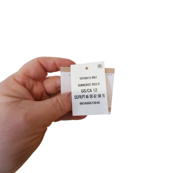 NWT Kasper White and Yellow Midi Dress - Picture 4 of 5